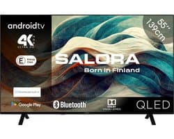 Salora 55QLED320 tv 139,7 cm (55") 4K Ultra HD Smart TV Wifi Zwart 350 cd/m²