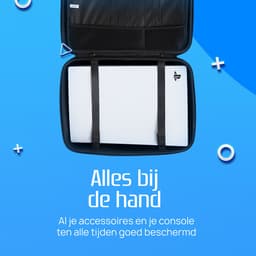 K&G Luxe PS5 Case - PS5 Tas - PS5 Koffer - Opbergtas - Multifunctioneel - Waterdicht - Accessoires geschikt voor Playstation 5 - Reiskoffer - Zwart — thumbnail 4
