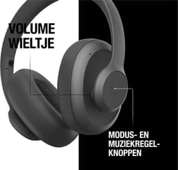 Fresh 'n Rebel Clam Blaze – Draadloze Bluetooth Koptelefoon – 80 uur Speelduur – Met volume wiel - Storm Grey — thumbnail 2