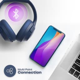 PowerLocus P3 - Bluetooth Koptelefoon – Draadloos – Over-ear – incl. Premium Case – 50 uur batterijduur – Microfoon – Blauw — thumbnail 10