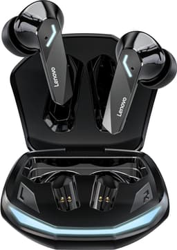Lenovo ThinkPlus GM2 Pro - Bluetooth 5.3 - Draadloze oordopjes - Ergonomisch - Noise-cancelling - Waterbestendig - Sport - Gamen - Reizen - Zwart — thumbnail 1