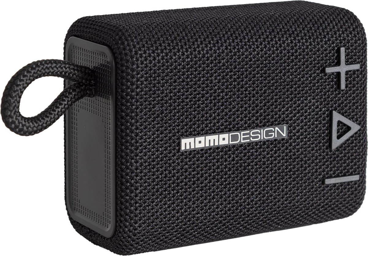 Momo Design Bluetooth Speaker - Draadloze speaker - Muziekbox Draadloos - Draagbaar - 10 m bereik - Tot 20 uur batterijduur - Vermogen 5W - Inclusief batterij en Type-C-oplaadkabel - Zwart — afbeelding 1