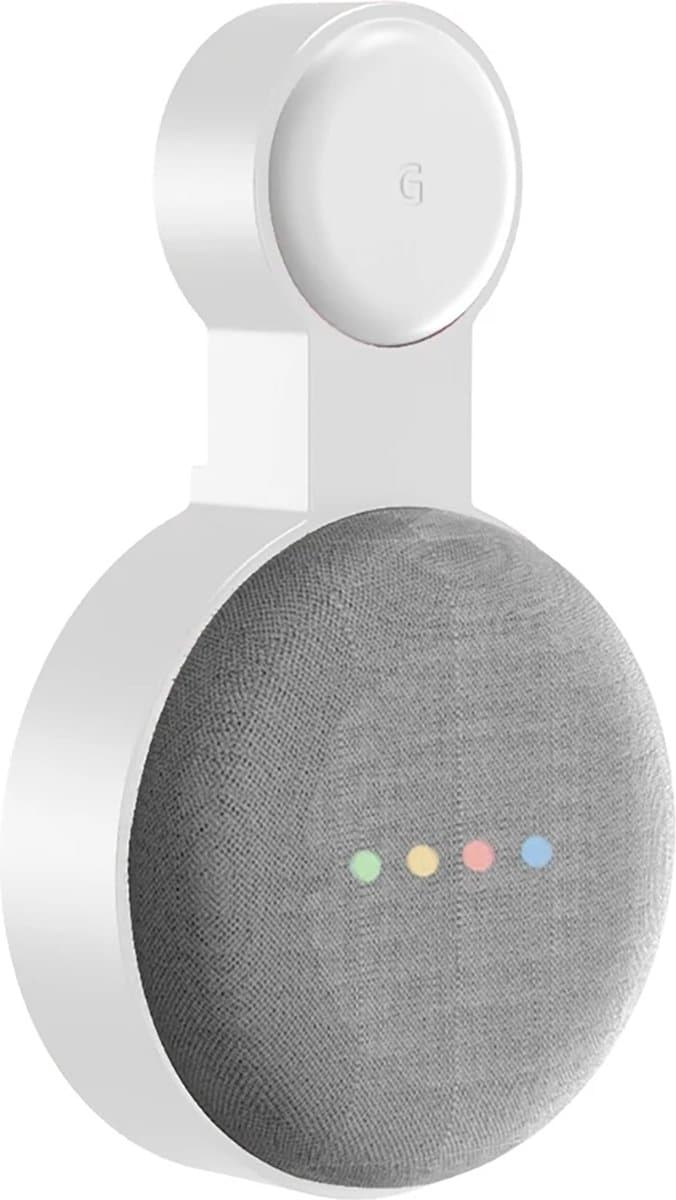 Ibley Houder voor Google Nest Mini wit - Luidsprekerstandaard - Nest Mini wandhouder stopcontact — afbeelding 1