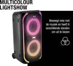 Fresh 'n Rebel Party Speaker Bluetooth - Groot formaat - 12 uur Draadloze Speelduur - Bass Boost - Lichtshow - met Trolley — thumbnail 4