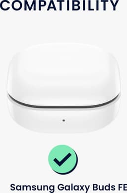 kwmobile cover voor oordopjes case - geschikt voor Samsung Galaxy Buds FE - Trendy beschermhoes draadloze oordopjes in pastelgroen — thumbnail 4