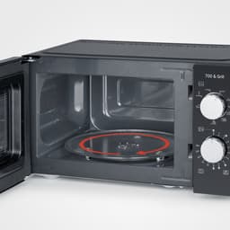Severin MW 7781 - Magnetron met grill - 17 liter - Draaiknop bediening - Zwart — thumbnail 2