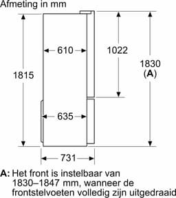 Bosch KFN96APEA - Serie 6 - Amerikaanse koelkast - Extra breed - RVS - Total no Frost nooit meer ontdooien — thumbnail 14