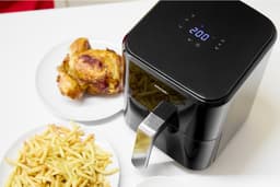 MPM - Airfryer 4,5 Liter Heteluchtoven - Digitaal LED-Display - 1400W Hetelucht Friteuse - Zwart — thumbnail 8