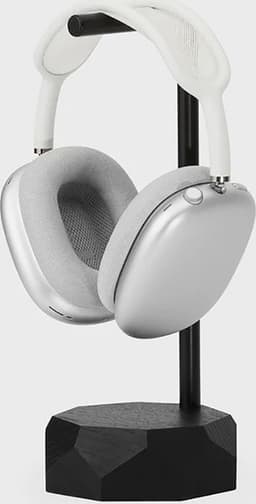 Oakywood Headphones Stand - Zwart Massief Eiken - Echt Hout Koptelefoon Standaard Houder - Stijlvol Clean Desk Design — thumbnail 1