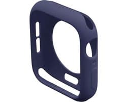 Cover - Case - Geschikt voor Apple Watch Series 44mm - Blauw - Armor Hoesje