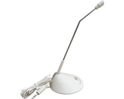 ATA Desktop Microphone, bureau microfoon, 30Hz - 16kHz, 2 meter, 3.5 mm jack, Wit