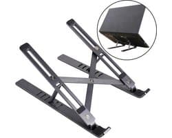 Antraciet Gekleurde Aluminium Inklapbare Laptop standaard / Ipad Standaard / Tablet Standaard