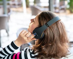 PowerLocus P1 Bluetooth Koptelefoon – Draadloos – Over Ear – Met Microfoon – Inklapbaar - incl. Hoes – Oranje — thumbnail 2