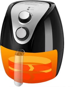 Monzana Heteluchtfriteuse - 3,6L anti-aanbaklaag 9in1 Functie - Zwart — thumbnail 8