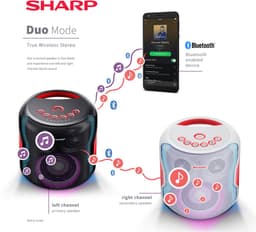 Sharp PS-919(WH) - 2.1 Partyspeaker - 130 Watt - wit — thumbnail 3