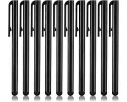 NLB 10 x Zwarte Stylus pen universeel - touchscreen pen - universele stylus voor smartphone & Tablet - styluspennen - tabletpen - Laptoppen