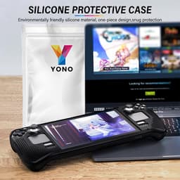 YONO Soft Case geschikt voor Valve Steam Deck / OLED - Siliconen Hoesje - Zwart — thumbnail 5