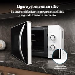 Magnetron met grill - Oven combi - Snel maaltijden bereiden - 800W magnetron 1000W grill - 25 liter inhoud - Zwart — thumbnail 5