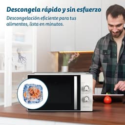 Magnetron met grill - Oven combi - Snel maaltijden bereiden - 800W magnetron 1000W grill - 25 liter inhoud - Zwart — thumbnail 4