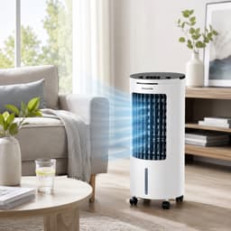 Glowstride - Luchtkoeler 6L - 65W - airco - 3 Snelheden - Waterkoelventilator - 3 Snelheden - Waterkoelventilator - mobiele koeler - met ijsboxen — thumbnail 3