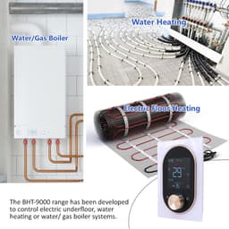 Slimme Thermostaat - WIFI Thermostaat - Energie Besparen - Touchscreen Bediening - 16A - Wit — thumbnail 4