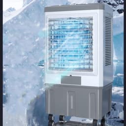 Mobiele Airconditioner - Luchtkoeler Airco - Zomerse Hitte Bestrijden - Zonder Afvoerslang - 60 cm - Wit — thumbnail 1