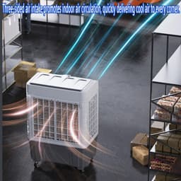 Mobiele Airco - Luchtkoeler Ventilator - Ruimte Koelen - Groot Waterreservoir - 102cm Hoog - Mechanisch — thumbnail 5