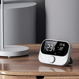 Slimme Thermostaat - Wifi Thermostaat Programmeerbaar - Klimaatbeheersing Huis - App en Spraakbesturing - 300m Bereik - Wit — thumbnail 3