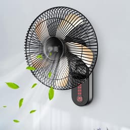 Wandventilator Afstandsbediening - Muurventilator Stille - Ruimte Koelen - Koperen Motor Kogellagers - 50W - Wit — thumbnail 2