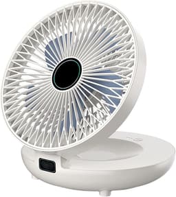 Wandventilator - Luchtcirculator - Comfortabele Lucht - Opvouwbaar Ontwerp - 9.4x20.5x9.4 cm - Wit — thumbnail 5