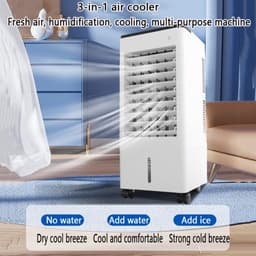 Verdampingskoeler met Display - Draagbare Airco - Ruimte Koelen - Zonder Raam Installatie - 12-Uurs Timer - Mechanisch — thumbnail 2