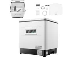 Allvia® Mini Vaatwasser - Kleine Vaatwasser - Vrijstaande Vaatwasser - 360° Roterende Waterstraal - 800W - Roestvrij Staal