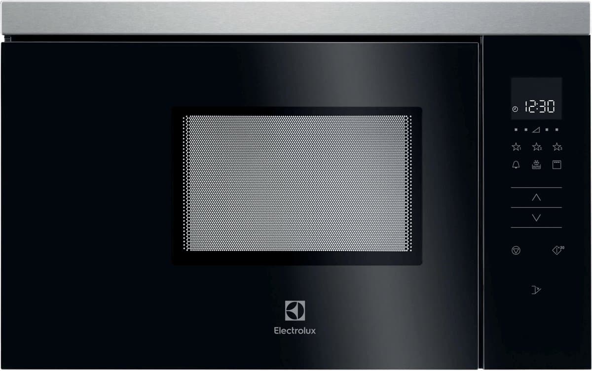 Electrolux MQ818GXE magnetron Zwart, RVS Magnetron met grill Inbouw 17 L 800 W — afbeelding 1