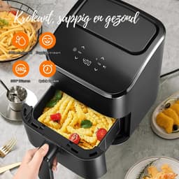 ZRNS® Mini Airfryer - Heteluchtfriteuse Klein - Compact - Bakken | Braden | Opwarmen — thumbnail 5