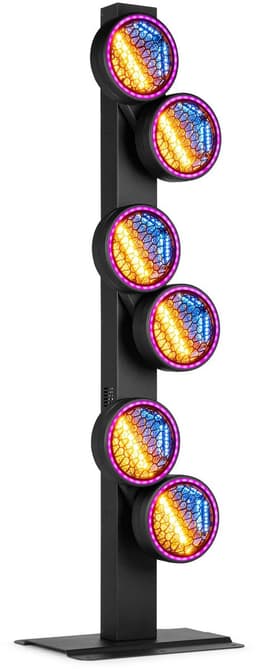 BeamZ RB640 lichteffect - 6x roterende retro blinders met standaard - 6x 40W RGBA LED’s — thumbnail 1