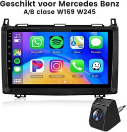 Cestovet LINUX Autoradio - Geschikt Voor Mercedes-Benz A B V Sprinter Klasse W169 W245 W639 W906 Vito, Viano en VW Crafter | 2005 - 2016 - Draadloos Apple CarPlay Android Auto - Bluetooth Radio - Achteruitrijcamera — thumbnail 1
