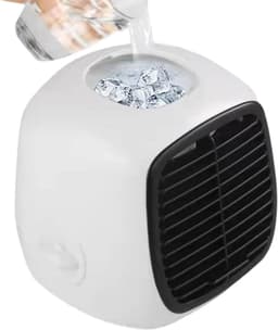 Draagbare Airco - Persoonlijke Koeler - Persoonlijk Comfort - Geruisloze Werking - 20 cm - Wit — thumbnail 1