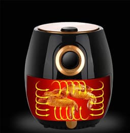 Airfryer - Heteluchtfriteuse - Gezond Koken - Extra Grote Capaciteit - 4.2 Liter - Rood — thumbnail 3