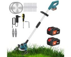 Dailygoods 21V Krachtige Grasmaaier Machine Draadloze Onkruid Wacker Elektrische Eater Mini Maaier Wieden Trimmen Tool G