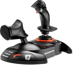 THRUSTMASTER T.FLIGHT HOTAS NEO ACE COMBAT 8 WINGS OF THEVE Edition - Flight joystick & throttle met vibratiefeedback - PS5, PS4, PC - Officieel gelicentieerde simulatiecontroller — thumbnail 1