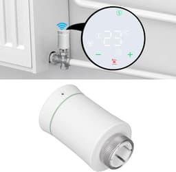 Radiator Thermostaat - Slimme Klep - Energie Besparen - App Bediening - 5-45 Graden - Wit — thumbnail 5