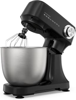 Keukenmachine 4,5 Liter – 300W Keukenmixer met 12 Snelheden & Pulsfunctie, RVS Mengkom, Deeghaak, Menghaak & Garde – Compacte Standmixer voor Brooddeeg, Cake en Room — thumbnail 1