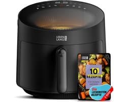 Hete Lucht Frituur - Airfryer Frituur - Gezond Koken - 8 Programma's Touch Display - 5 Liter Capaciteit - Zwart