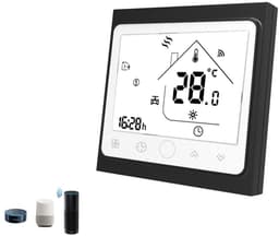 Slimme Thermostaathoes - Digitale Kamerthermostaat - Verwarmingsregeling - WIFI en Spraakbesturing - 95-240V - Wit — thumbnail 3