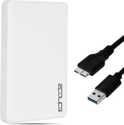 Externe Harde Schijf - Draagbare Opslag - Gegevens Back-up - Ultrasnelle USB 3.0 - 120 GB - Wit — thumbnail 1