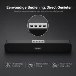 Soundbar - Soundbar voor Tv - Speaker - Bluetooth - Zwart — thumbnail 3