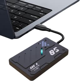 Externe Harde Schijf - Draagbare SSD Opslagschijf - Bestanden Opslaan - RGB Verlichting - 2.5 Inch - Zwart — thumbnail 5