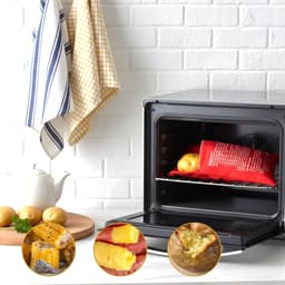 Aardappeltas 4 stuks - Herbruikbaar - Kooktas voor magnetron - Gelijkmatige verhitting - SnelShoppen — thumbnail 5