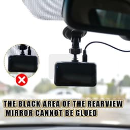 SnelShoppen - 8 Stuks Electrostatistische Stickers voor Dashcam - Transparante Statistische Film - Bescherming tegen Krassen en Val voor Dashcam Insta — thumbnail 4