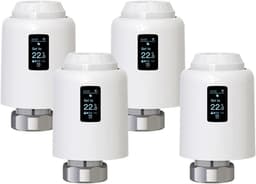 Slimme Thermostaatkop - Radiatorkraan Actuator - Energie Besparen - Wifi Afstandsbediening - M30*1.5 - Wit — thumbnail 1